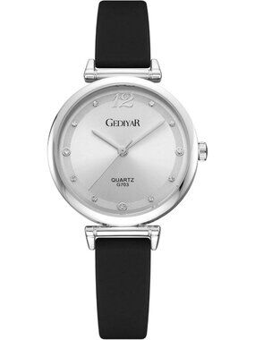 Women's Black Silicone Band Nurse Medical Professional Waterproof Wrist Watch